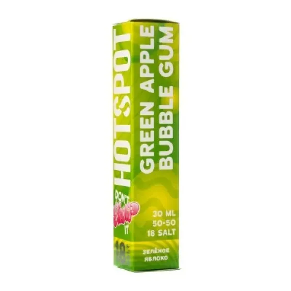Жидкость HOTSPOT Chow Green Apple Bubble Gum 30 мл в Мурманске