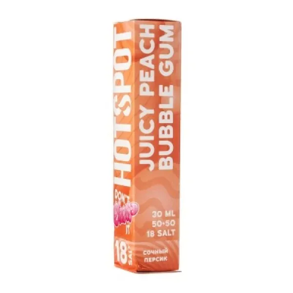 Жидкость HOTSPOT Chow Juicy Peach Bubble Gum 30 мл в Мурманске