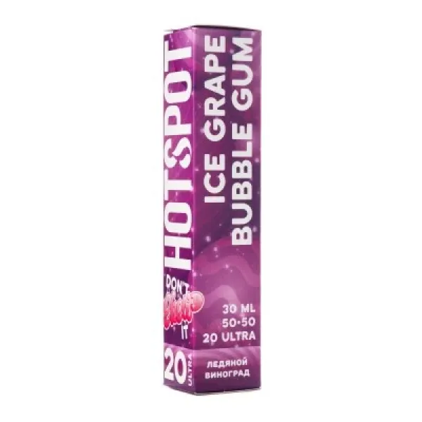 Жидкость HOTSPOT Chow Ultra Ice Grape Bubble Gum 30 мл в Мурманске
