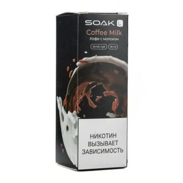 Жидкость SOAK L Coffe Milk 30 мл в Мурманске