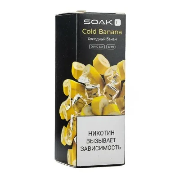 Жидкость SOAK L Cold Banana 30 мл в Мурманске