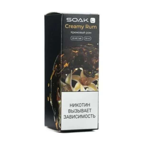 Жидкость SOAK L Creamy Rum 30 мл в Мурманске