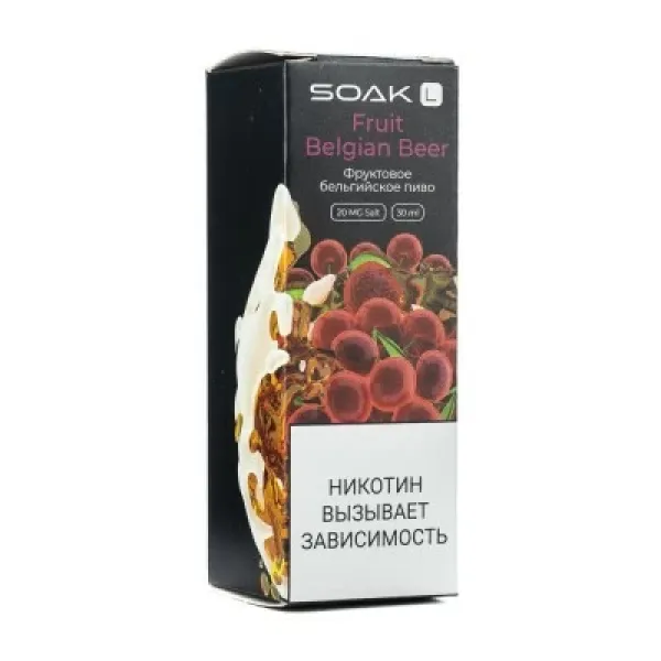 Жидкость SOAK L Fruit Belgian Beer 30 мл в Мурманске
