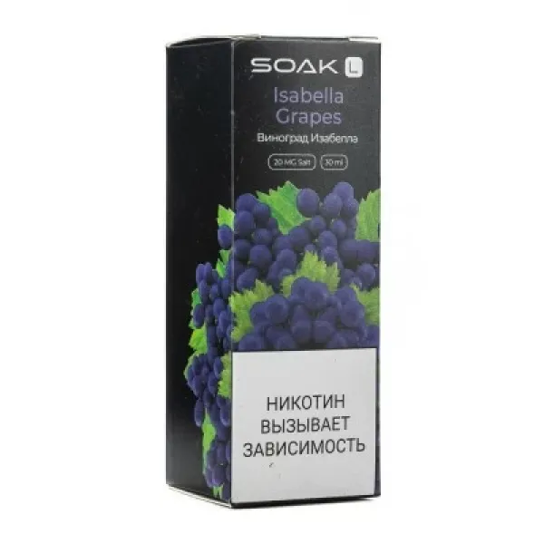 Жидкость SOAK L Isabella Grapes 30 мл в Мурманске