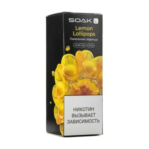 Жидкость SOAK L Lemon Lollipops 30 мл в Мурманске