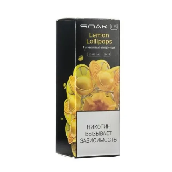 Жидкость SOAK LS Lemon Lollipops 30 мл в Мурманске