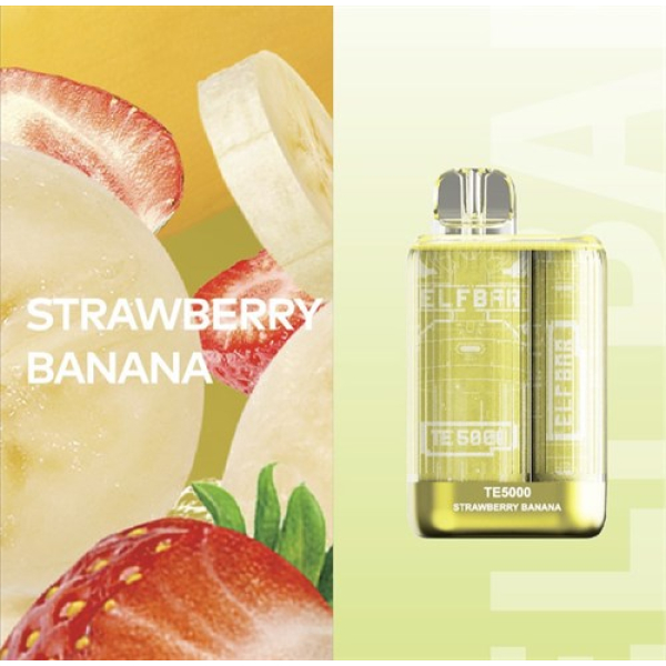 Elfbar TE5000 Strawberry Banana, 5000 тяг в Мурманске