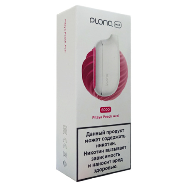 Plonq Max Pitaya Peach Acai 6000 тяг в Мурманске
