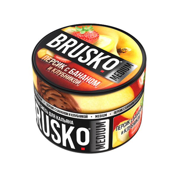 Смесь Brusko Персик с бананом и клубникой 50 гр в Мурманске