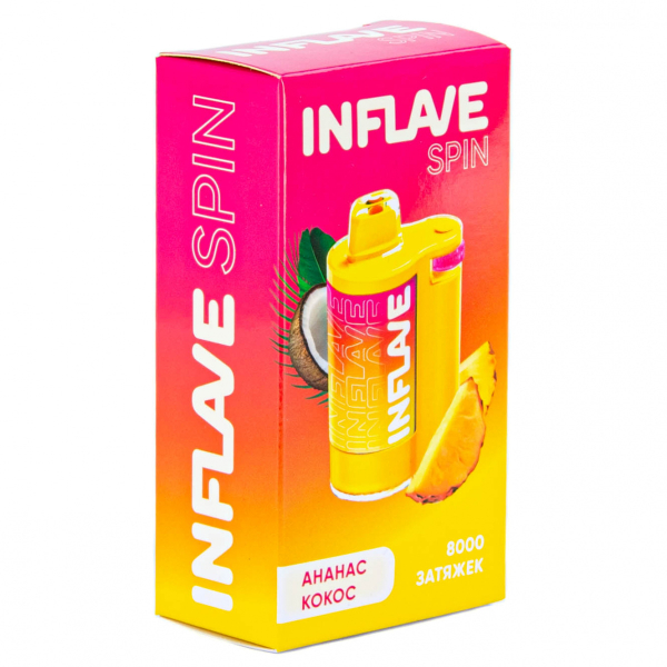 INFLAVE SPIN Ананас кокос (8000 затяжек) в Мурманске