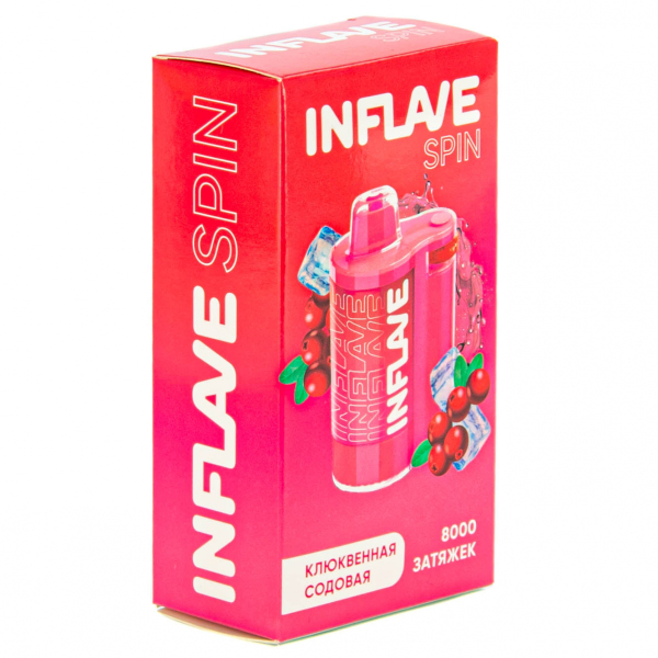 INFLAVE SPIN Клюквенная содовая (8000 затяжек) в Мурманске