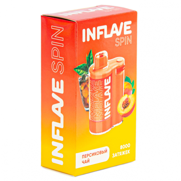INFLAVE SPIN Персиковый чай (8000 затяжек) в Мурманске