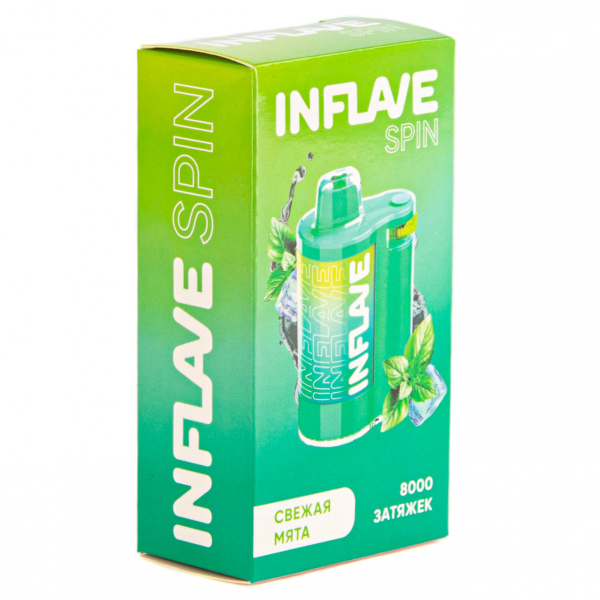 INFLAVE SPIN Свежая мята (8000 затяжек) в Мурманске