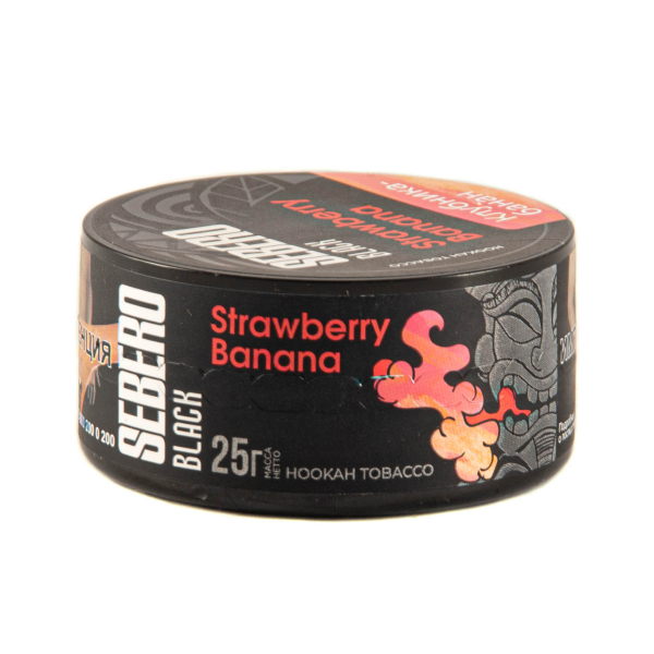 Табак Sebero Black Strawberry Banana  25 грамм в Мурманске
