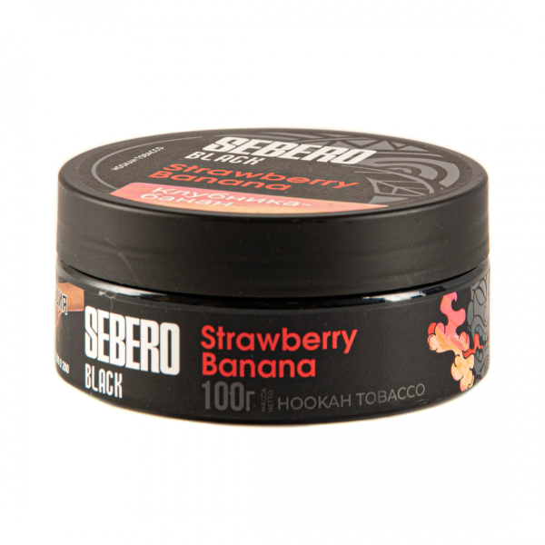Табак Sebero Black Strawberry Banana  100 грамм в Мурманске