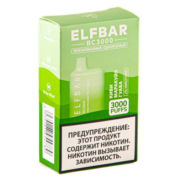 ELF BAR Kiwi Passionfruit Guava (3000 затяжек) 20 мг в Мурманске