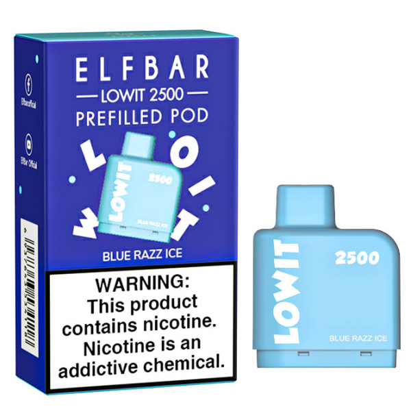 Картридж Elf Bar Lowit 2500 20 мг, 6 мл (Blue Razz Ice) в Мурманске