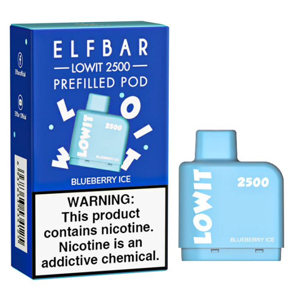 Картридж Elf Bar Lowit 2500 20 мг, 6 мл (Blueberry Ice) в Мурманске