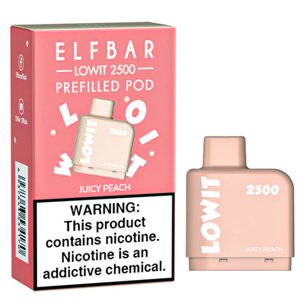 Картридж Elf Bar Lowit 2500 20 мг, 6 мл (Juicy Peach) в Мурманске