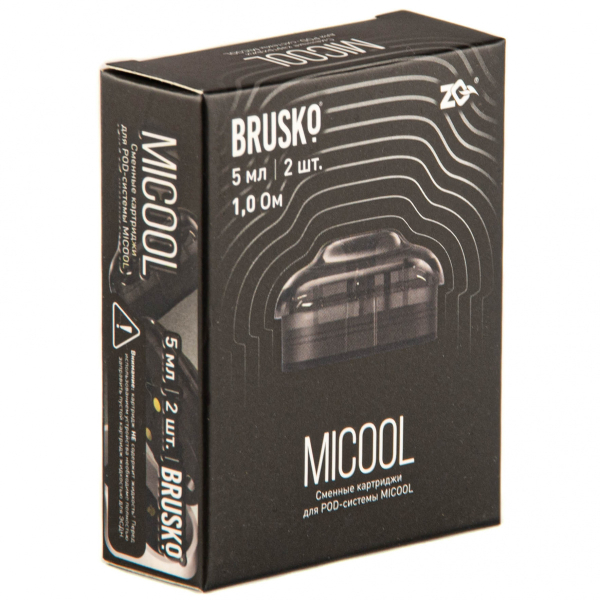 Картридж Brusko Zq Micool 5мл (2шт.) 1.0 в Мурманске