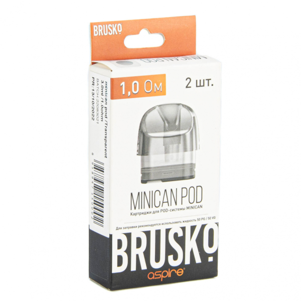 Картридж Brusko Minican прозрачный (2шт.) 0,8 в Мурманске