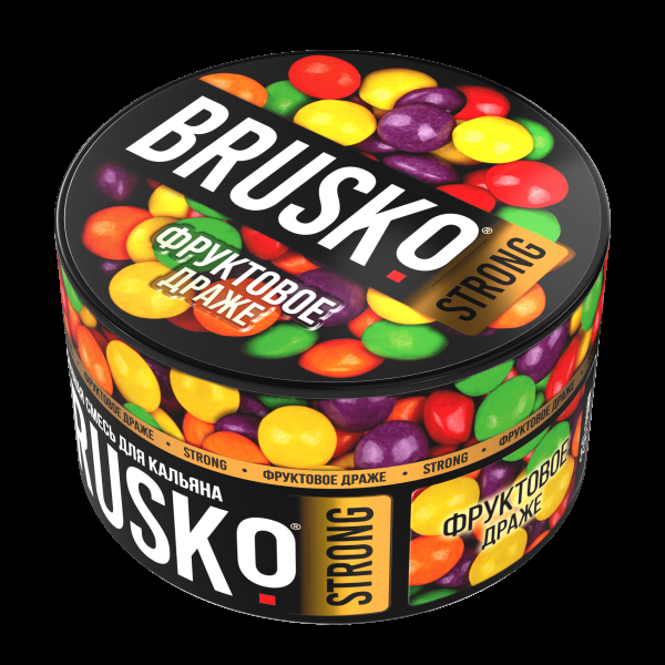 Смесь Brusko Strong фруктовое драже  250 гр в Мурманске