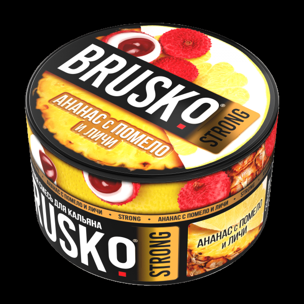 Смесь Brusko Strong ананас с помело и личи  250 гр в Мурманске