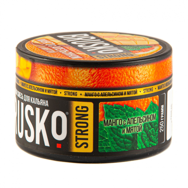 Смесь Brusko Strong манго с апельсином и мятой  250 гр в Мурманске