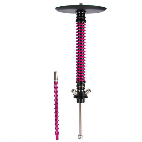 Кальян Mamay Customs Coilovers чёрно-розовый лак   в Мурманске