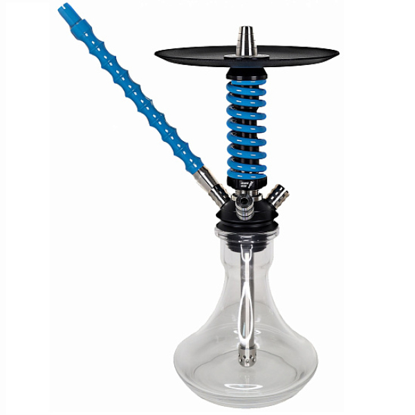 Кальян Mamay Custom Coilovers Micro Черный-Голубой Лак  в Мурманске
