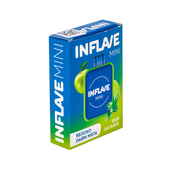 Inflave Mini Яблоко Лайм Мята (1000 Затяжек) в Мурманске