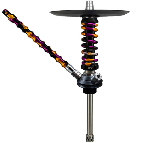 Кальян Mamay Custom Coilovers Micro Черный Пурпурно-Золотой Камуфляж  в Мурманске