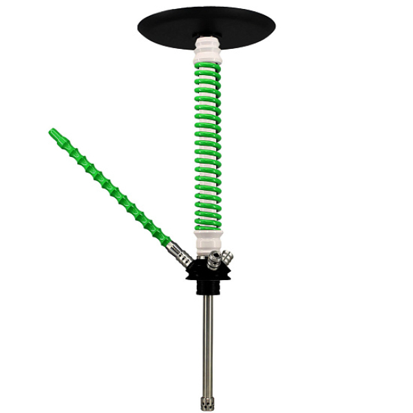 Кальян Mamay Custom V3 №12 Coilovers Белый-Салат  в Мурманске