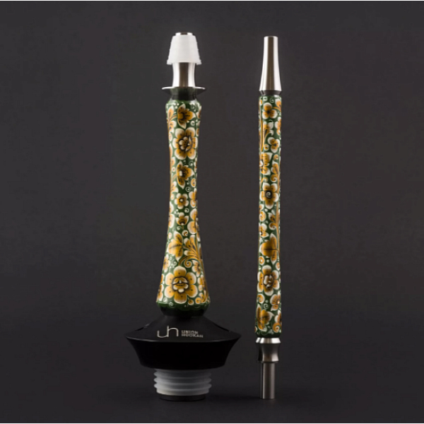 Кальян Union Hookah Sleek Хохлома Зеленый  в Мурманске