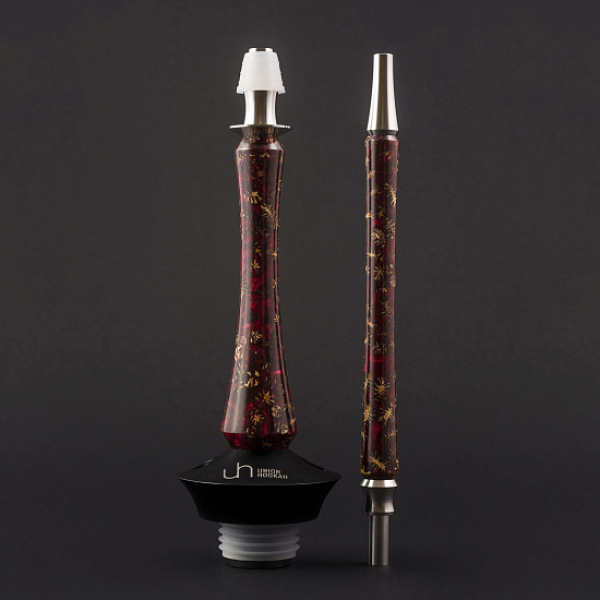 Кальян Union Hookah Sleek Акрил С Шишками Красный   в Мурманске