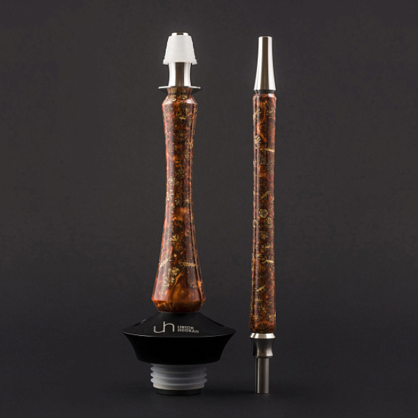 Кальян Union Hookah Sleek Акрил С Шишками Янтарь  в Мурманске