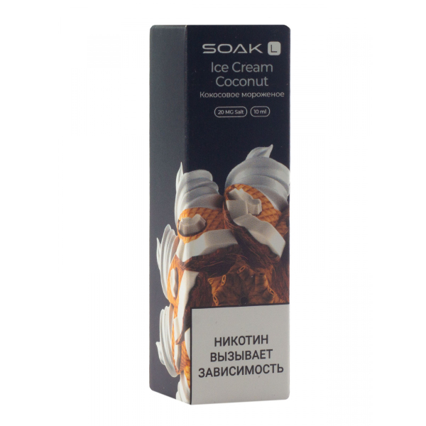 Жидкость Soak Ice Cream Coconut 10 Мл 2 Мг в Мурманске