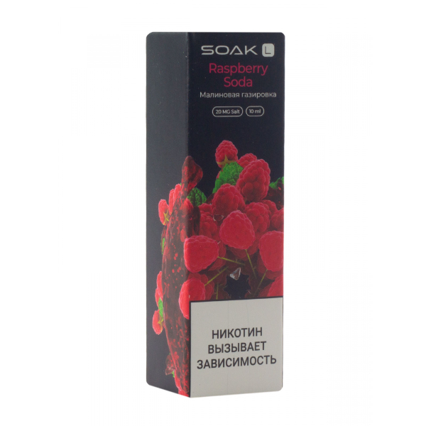 Жидкость Soak Raspberry Soda 10 Мл 2 Мг в Мурманске