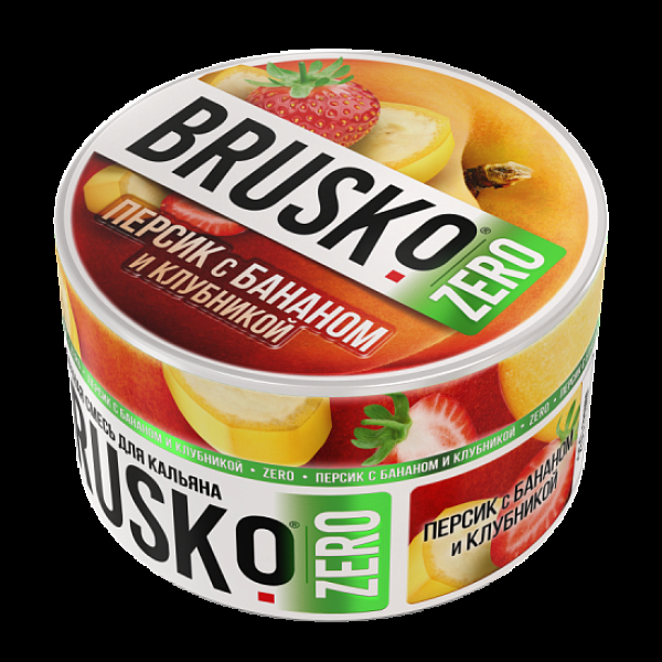 Смесь Brusko Персик С Бананом И Клубникой (Zero)  250 гр в Мурманске