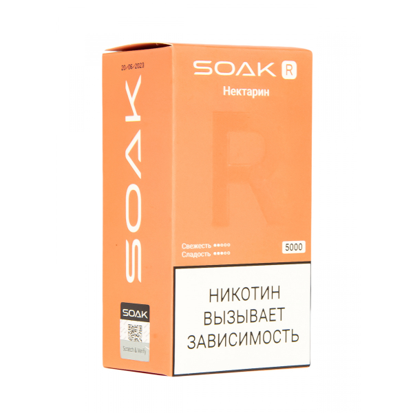 Soak R Нектарин 5000 Затяжек в Мурманске