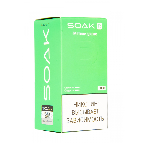 Soak R Мятное Драже 5000 Затяжек в Мурманске