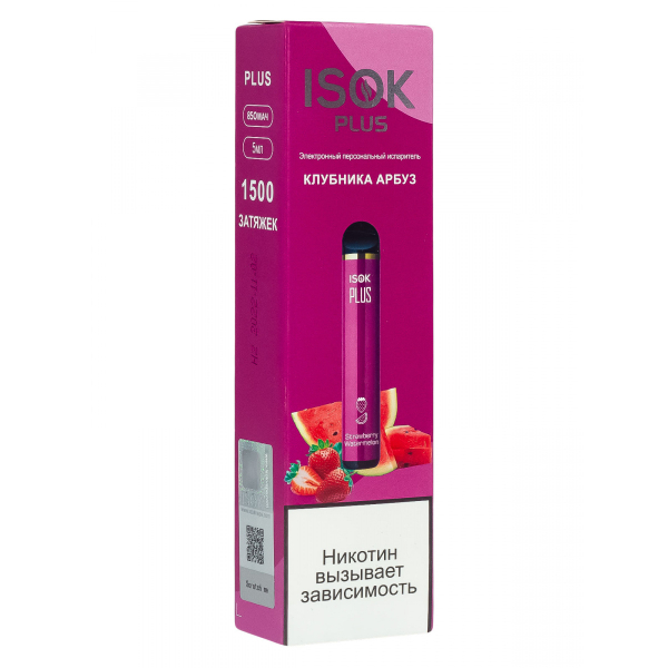 Isok Plus Клубника Арбуз (1500 Затяжек) в Мурманске