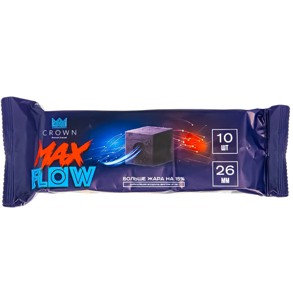 Уголь Crown Maxflow Кокосовый 10 Шт (26 Мм) в Мурманске
