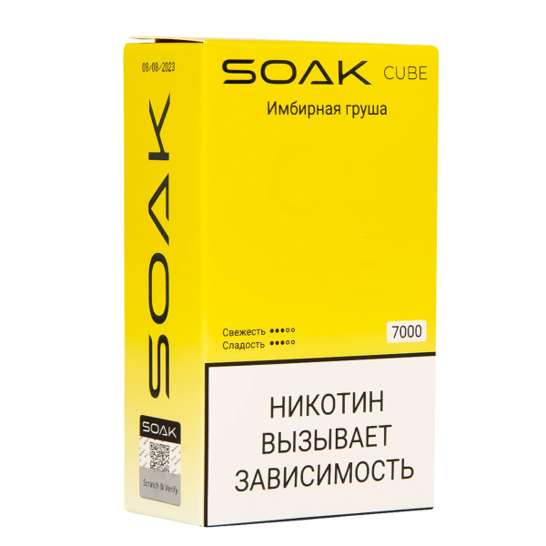 Soak Cube Имбирная Груша 7000 Затяжек в Мурманске
