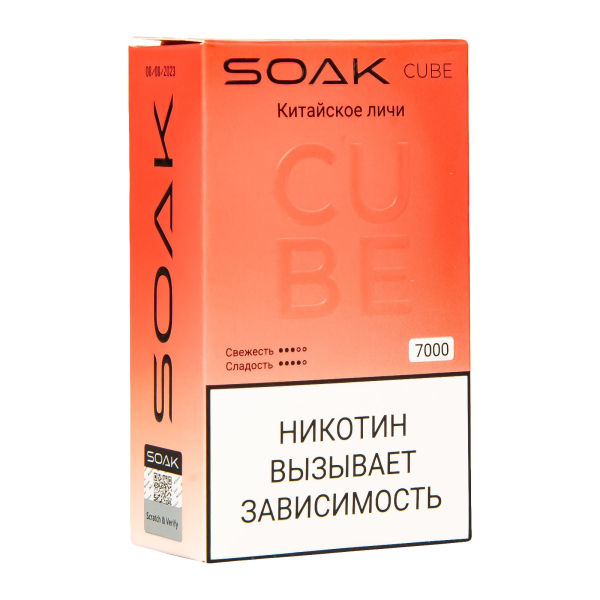 Soak Cube Китайское Личи 7000 Затяжек в Мурманске