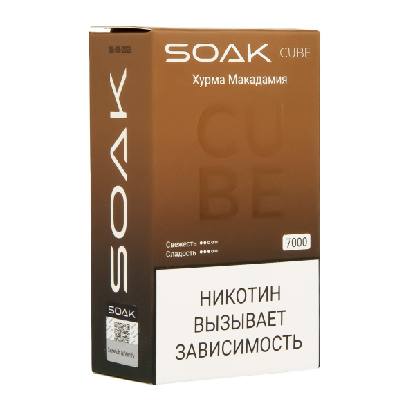 Soak Cube Хурма Макадамия 7000 Затяжек в Мурманске
