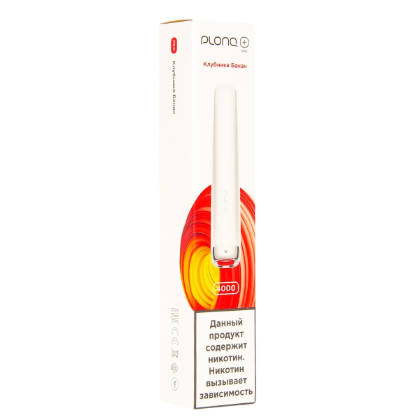 Plonq Plus Pro Клубника Банан (4000 Затяжек) 20 Мг в Мурманске