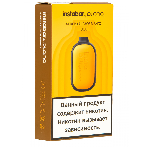 Plonq Instabar Мексиканское Манго (5000 Затяжек) 20 Мг в Мурманске