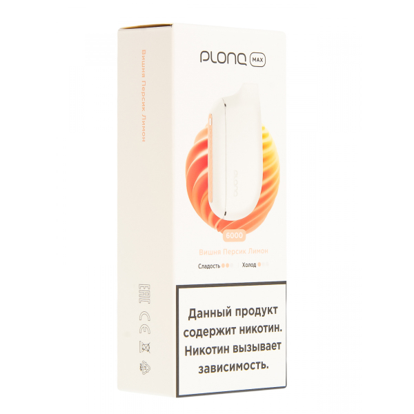 Plonq Max Вишня Персик Лимон (6000 Затяжек) 20 Мг в Мурманске