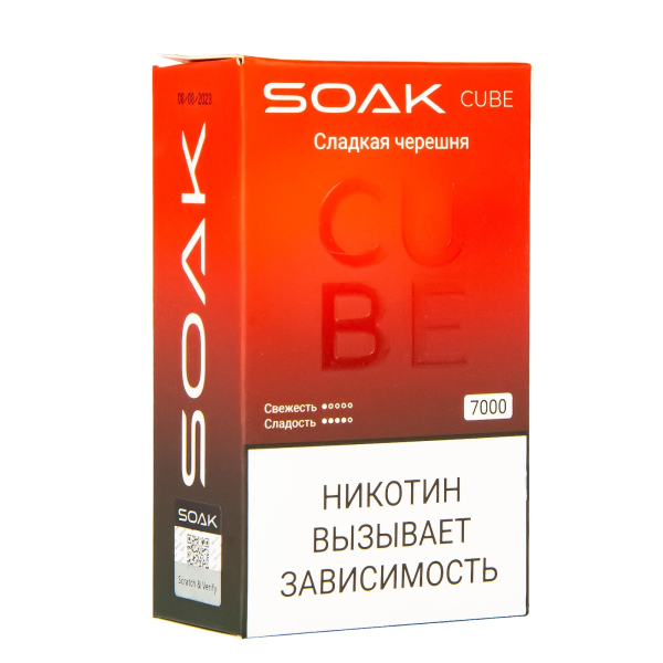 Soak Cube Сладкая Черешня 7000 Затяжек в Мурманске